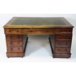 Victorian mahogany partners desk