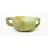 Chinese spinach green jade censer