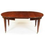 19th Century mahogany dining table