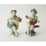 Two Derby figures of putti.