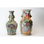 two Cantonese vases