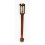 20th Century mahogany stick barometer
