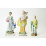 Three Staffordshire pearlware figures