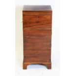 George III mahogany cellarette