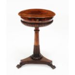 Regency mahogany teapoy