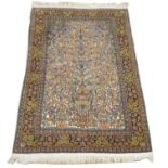 Part silk Tabriz prayer rug