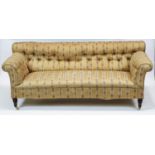 Late Victorian button back sofa