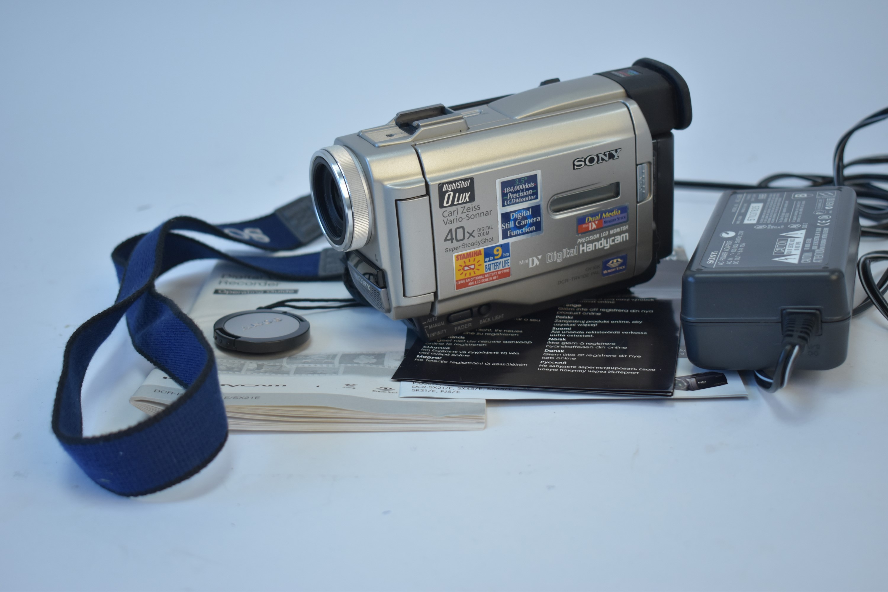 A Sony digital video camera recorder.