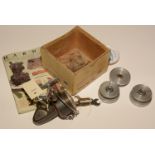 Hardy Bros. the 'EXALTA MK. II' three spare spools, with original Hardy cardboard box; together with