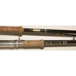 Two Hardy fishing rods.