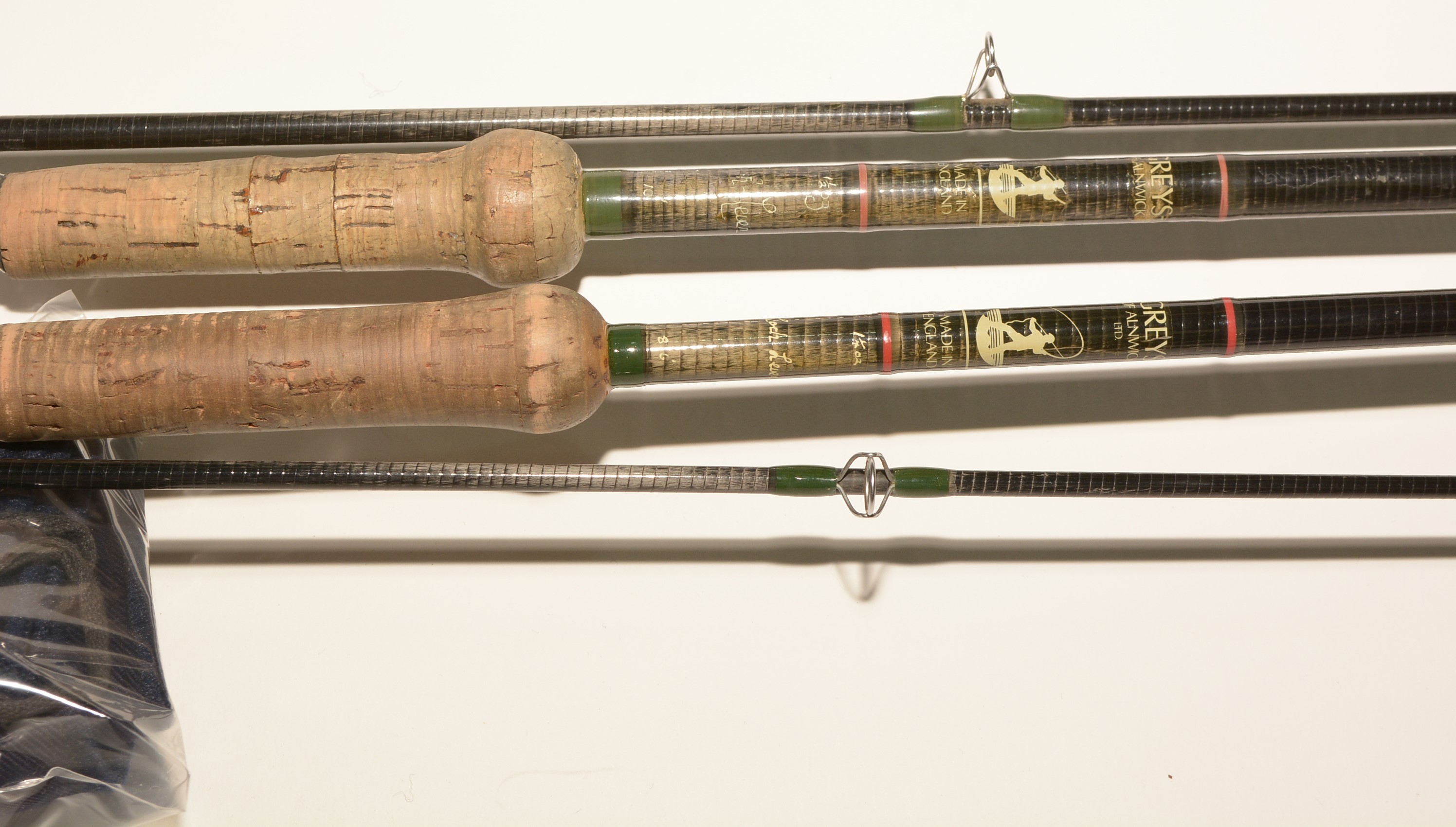 Two Greys of Alnwick spinning rods.