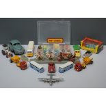 Diecast vehicles, etc., by Lesney, Dinky, Corgi and Joal.