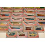 Twenty Seven 1:76 scale Exclusive first editions (EFE) diecast model buses, boxed.