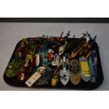 Vintage Dinky, Matchbox and other items including Hovercrafts, Helicopters and boats.