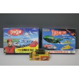 Matchbox Thunderbirds Rescue pack; and other boxed toys.