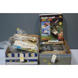 Assorted plastic model kits, loose and in bags/boxes.