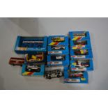 Nine boxed Matchbox vehicles, MB series, etc.