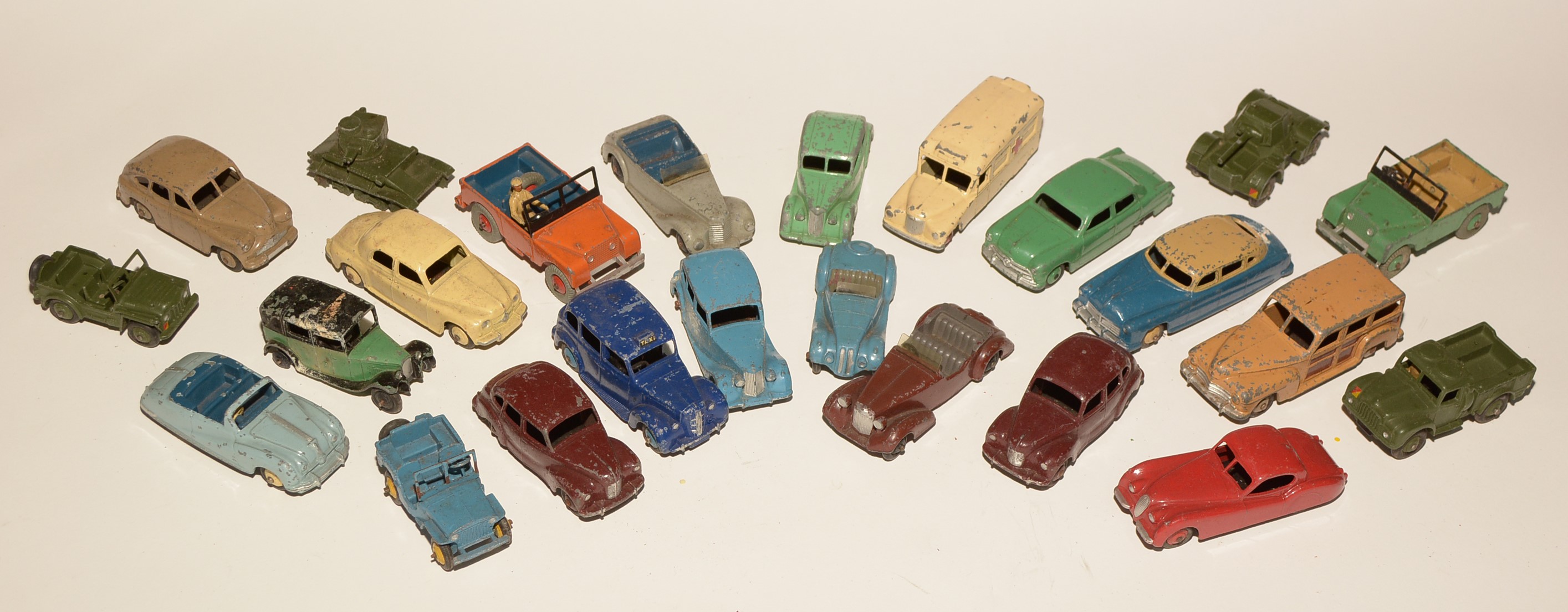 Dinky diecast vehicles.