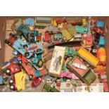 Vintage playworn diecast vehicles etc by Corgi, Dinky, Tonka, Matchbox and Lesney.