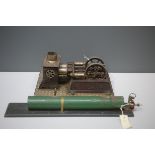 Hot air stationary engine; and a compressed air stationary engine.