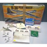 A 1/72 Scale model kit 'B-36 Peacemaker' by Monogram; and other items.