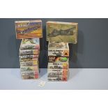 Matchbox plastic model construction kits,: WWII Tanks, Military vehicles and aircraft (15)
