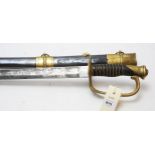 An American Civil War style Army Staff officer sword