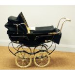 A mid 20th Century doll's pram, probably by Silver Cross,