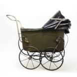 A Victorian doll's pram.