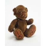 Chad Valley, England: a 1920/30's velveteen Bonzo The Dog soft toy,