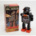 A battery-operated 1960's toy robot "Mr. Zerox".