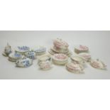Early 20th Century doll's dinnerware by Ridgway's Pottery.