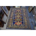 A handmade Kazak small carpet