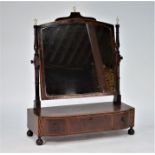 A 19th century mahogany platform mirror