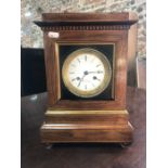 A 19th century rosewood cased eight-day mantle clock