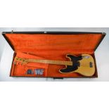 A 1953 Fender Precision bass guitar, restored by world renowned Clive Brown
