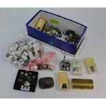 Collection of thimbles and other sewing accoutrements