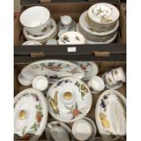 Two boxes of Royal Worcester Evesham dinner and oven-to-table wares (2)