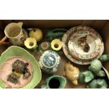 Box of Sylvac, Carlton ware and other decorative china