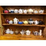 Two boxes of assorted teapots (2)