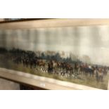 A Lawn Meet at Aske, panoramic hunting print