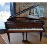 John Broadwood & Sons mahogany cased baby grand piano