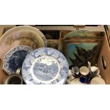 From The Henderson Collection - Twenty-three English Staffordshire blue transfer printed plates