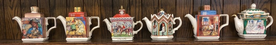 Six Sadler novelty teapots (6)