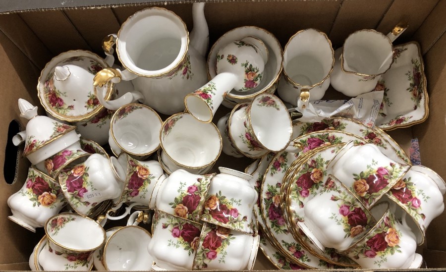 Royal Albert Old Country Roses tea and coffee wares