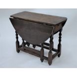 An 18th century oak gateleg table