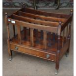 A reproduction mahogany three division Canterbury