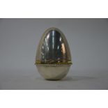 WITHDRAWN David Rhys Mills - A silver and parcel gilt 'Surprise' Easter egg, 1995