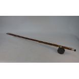 An antique split cane salmon rod and 4" reel