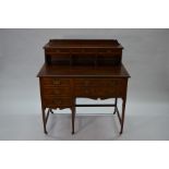 An Edwardian satinwood banded chest